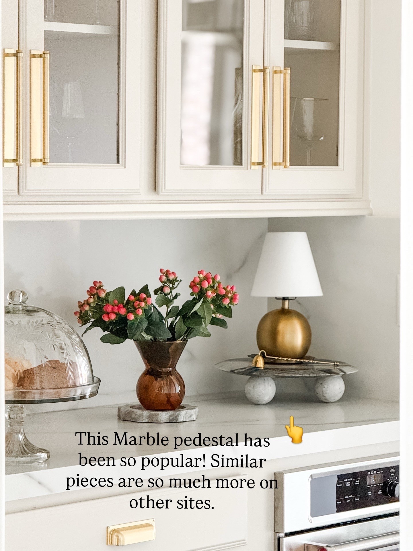 Designer-inspired marble pedestal tray that looks so much more expensive than it is. I’ve been using mine for styling coffee tables, kitchen counters, vanities — even as a chic cake stand when hosting. Such a versatile decor piece that instantly elevates any space.



marble pedestal tray, marble decor tray, marble cake stand, marble riser stand, marble styling tray, pedestal display tray, marble kitchen decor, marble coffee table decor

designer inspired home decor, luxury look for less decor, modern organic decor accents, neutral home styling pieces, elevated countertop styling, curated vignette decor, classic timeless decor finds

#LTKHome