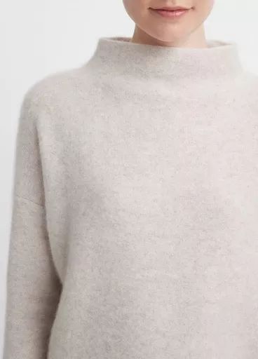 Plush Cashmere Funnel Neck Sweater | Vince LLC