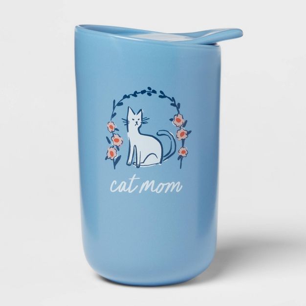 12oz Stoneware Cat Mom Travel Mug - Threshold&#8482; | Target