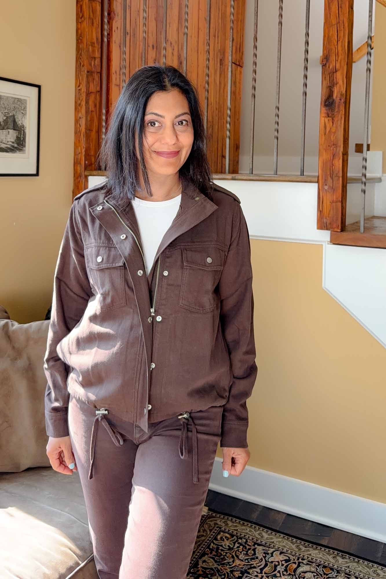This Rails jacket was a part of the Nordstrom Anniversary Sale and is marked down again right now.  It's a lightweight cotton jacket - perfect for fall especially in this rich chocolate brown! 💙 Nipa 

#railsjacket #falljacket #falloutfit #fallfashion

#LTKOver40 #LTKSaleAlert #LTKootd
