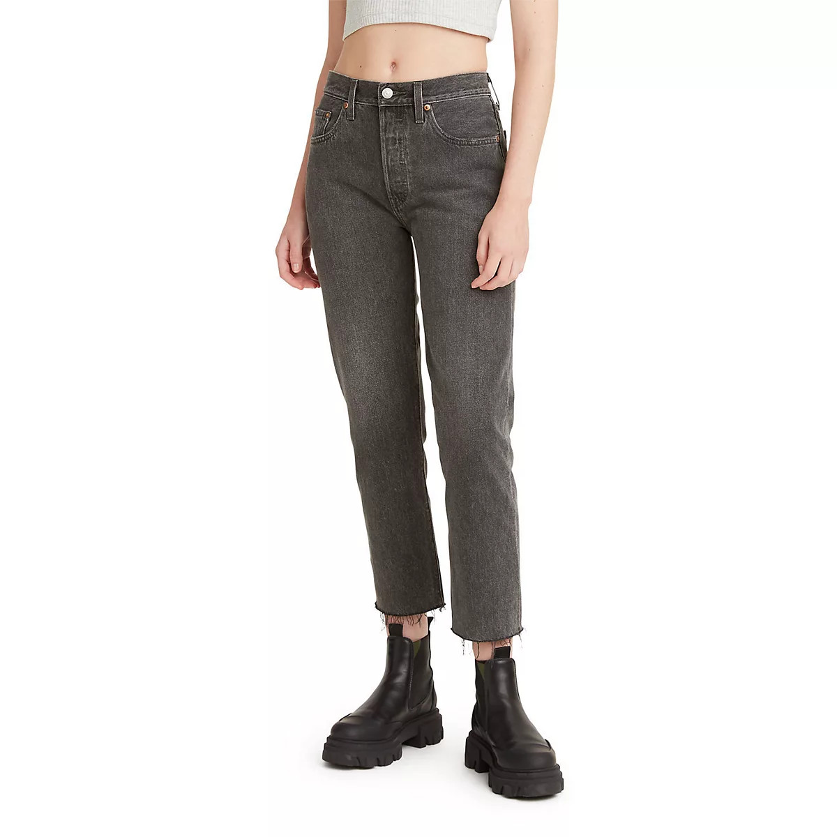 Women's Levi's® 501® High-Rise Straight Leg Crop Jeans | Kohl's