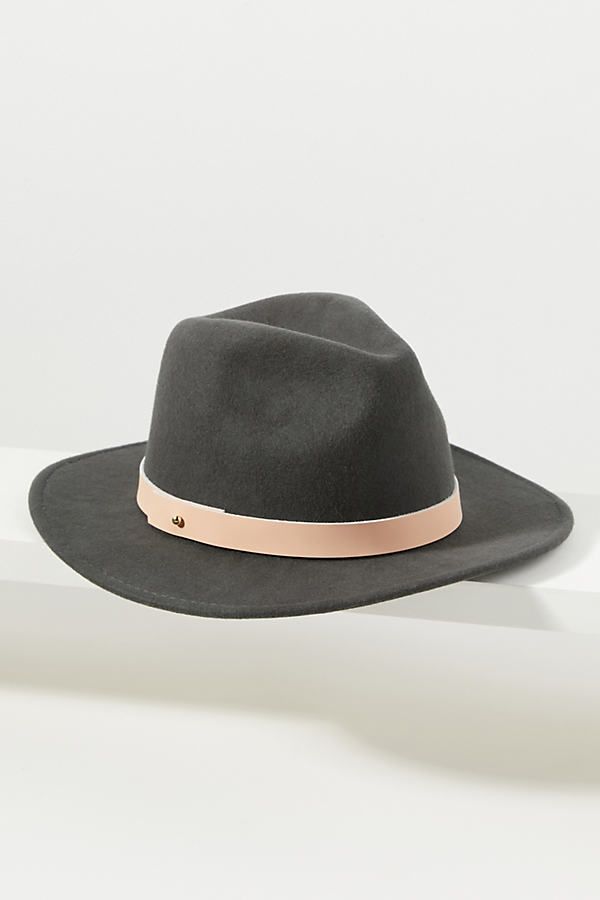 Gigi Pip Leo High-Crown Fedora By Gigi Pip in Grey Size S/M | Anthropologie (US)