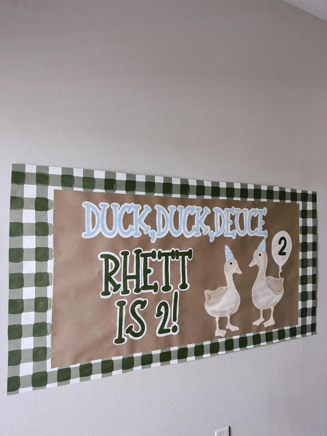Duck, Duck, Deuce Birthday Banner - Etsy | Etsy (US)
