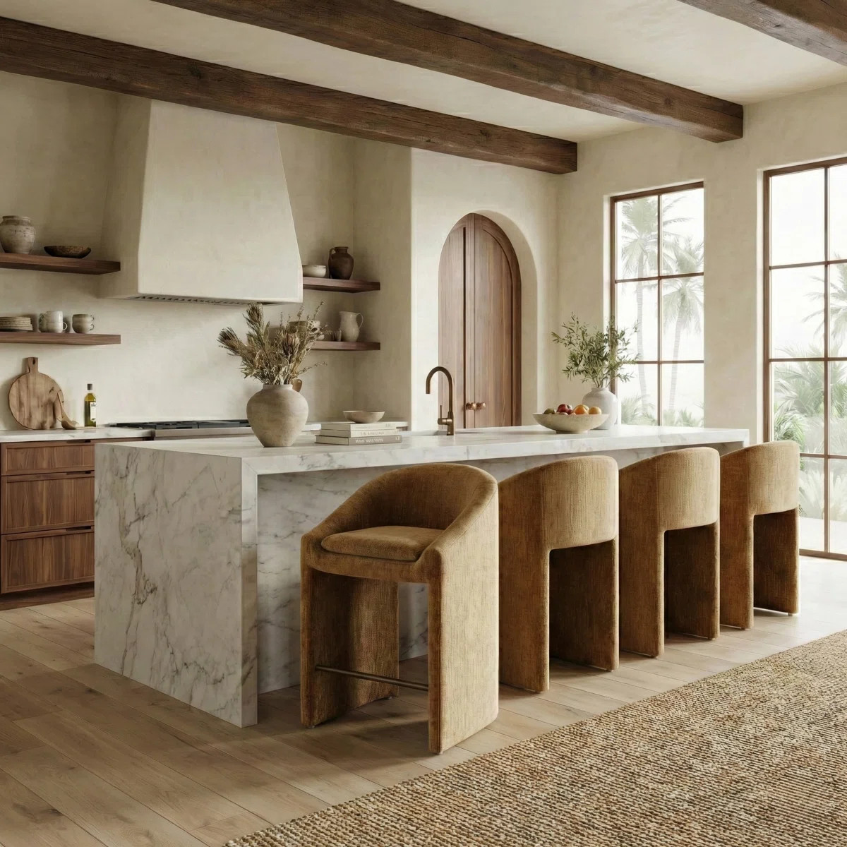 Kagan Upholstered Chenille Bar & Counter Stool | Wayfair North America