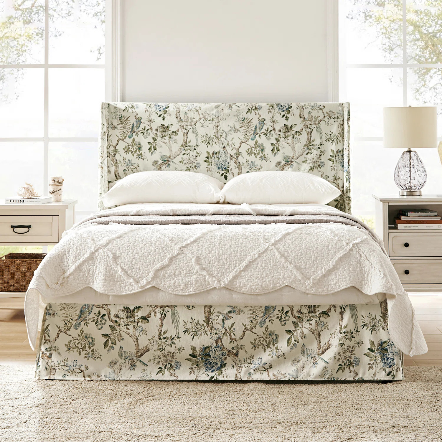 Wade Logan® Carlyon Upholstered Platform Bed with Washable Slipcover and Under-bed Storage & Rev... | Wayfair North America