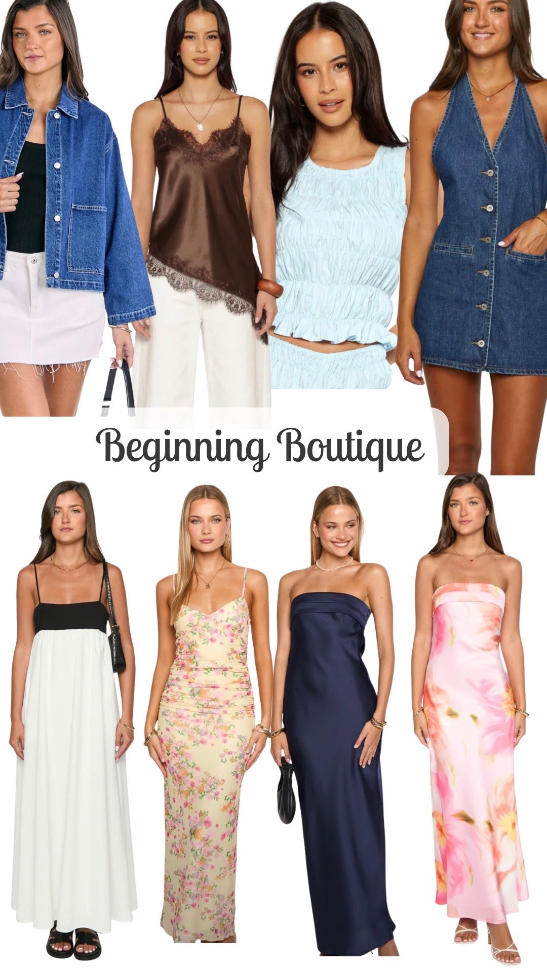 @Beginning Boutique US spring trends! Spring wedding guest dresses. 