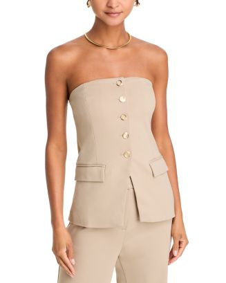 AQUA Knit Strapless Vest - Exclusive  | Bloomingdale's Women | Bloomingdale's (US)
