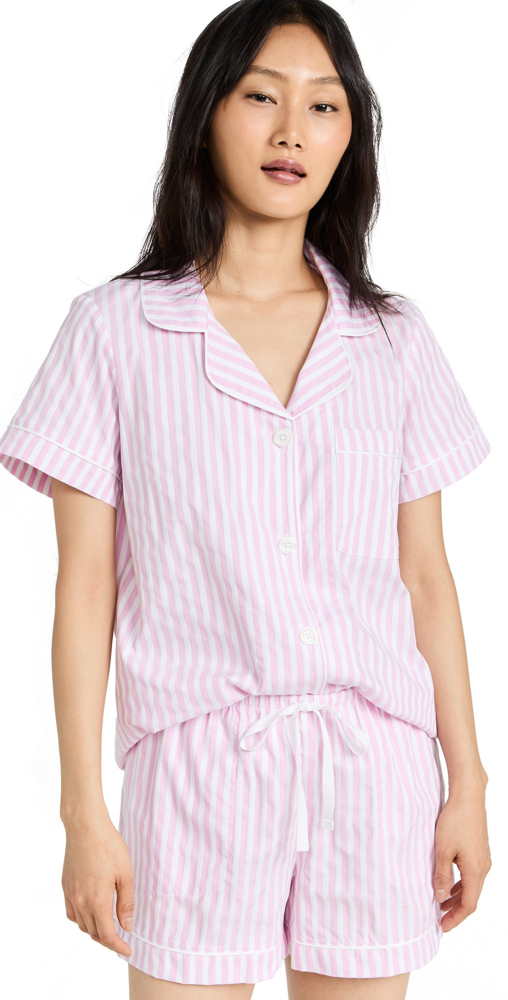 BedHead PJs Classic Stripe Pajama Set Pink Stripe L | Shopbop