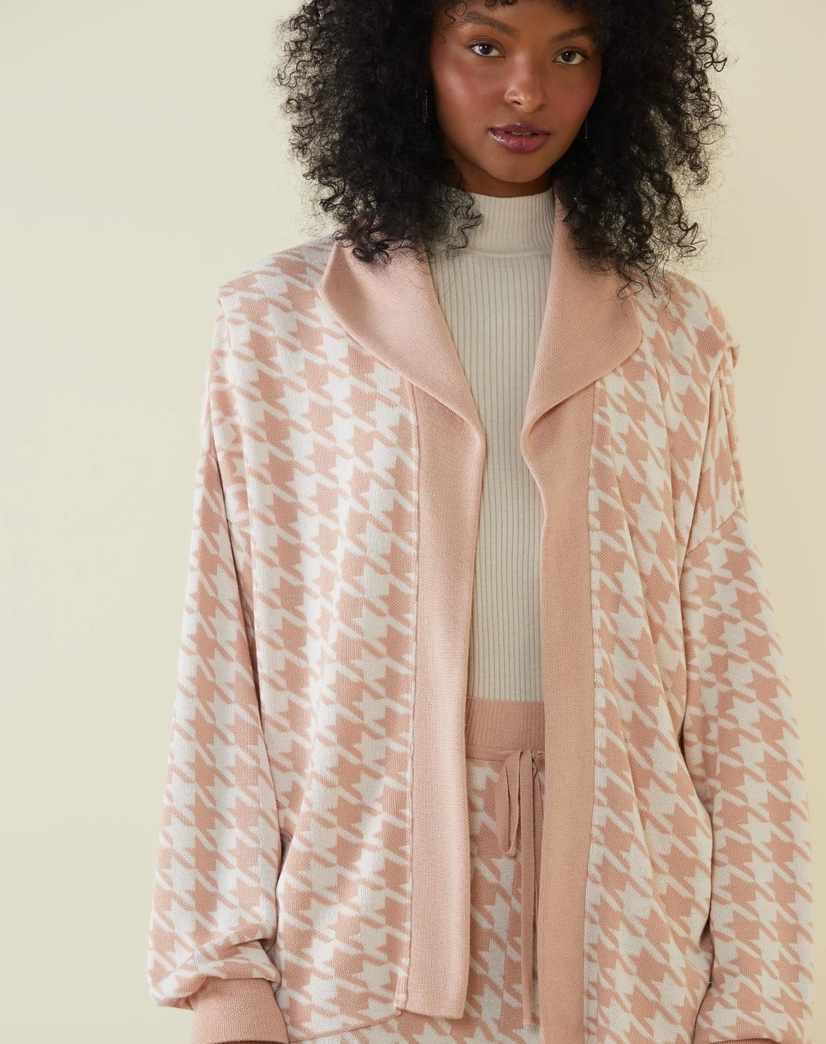 cardigan em jacquard | Amaro (BR)