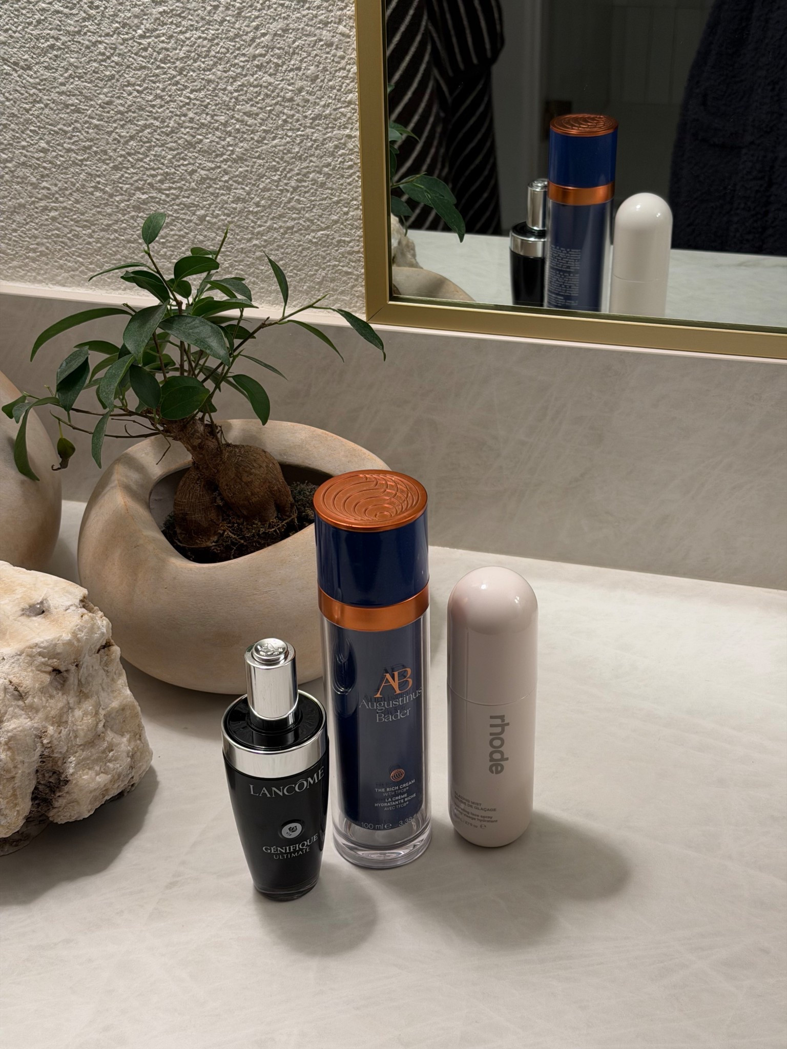 Morning skincare line up 