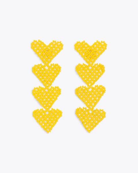 Baja Heart Earrings - Citron | ban.do Designs, LLC