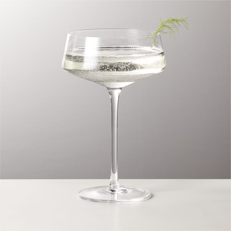 Muse Coupe Cocktail Glass + Reviews | CB2 | CB2