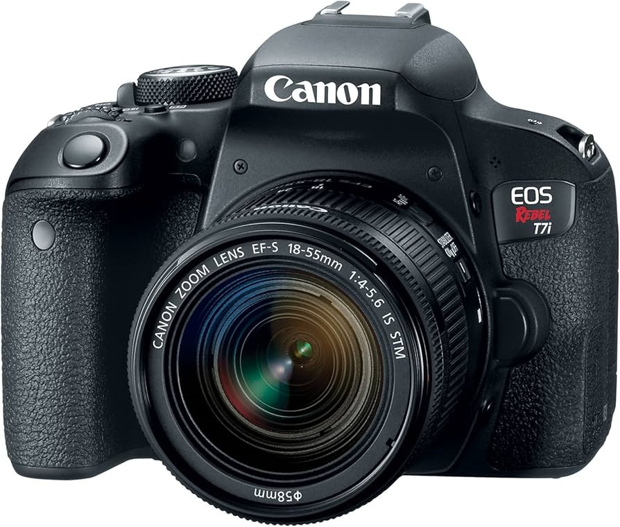 Canon EOS Rebel T7i DSLR Camera with 18-55mm Lens - Black (Renewed) | Amazon (US)