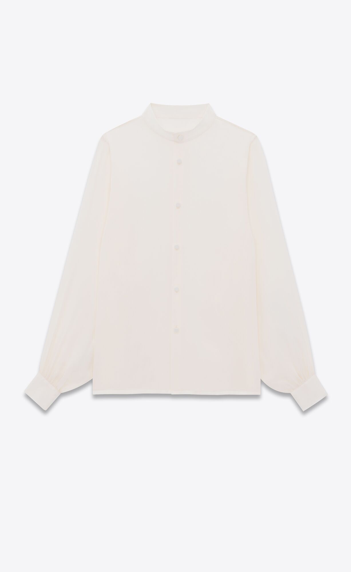 shirt in silk satin | Saint Laurent Inc. (Global)