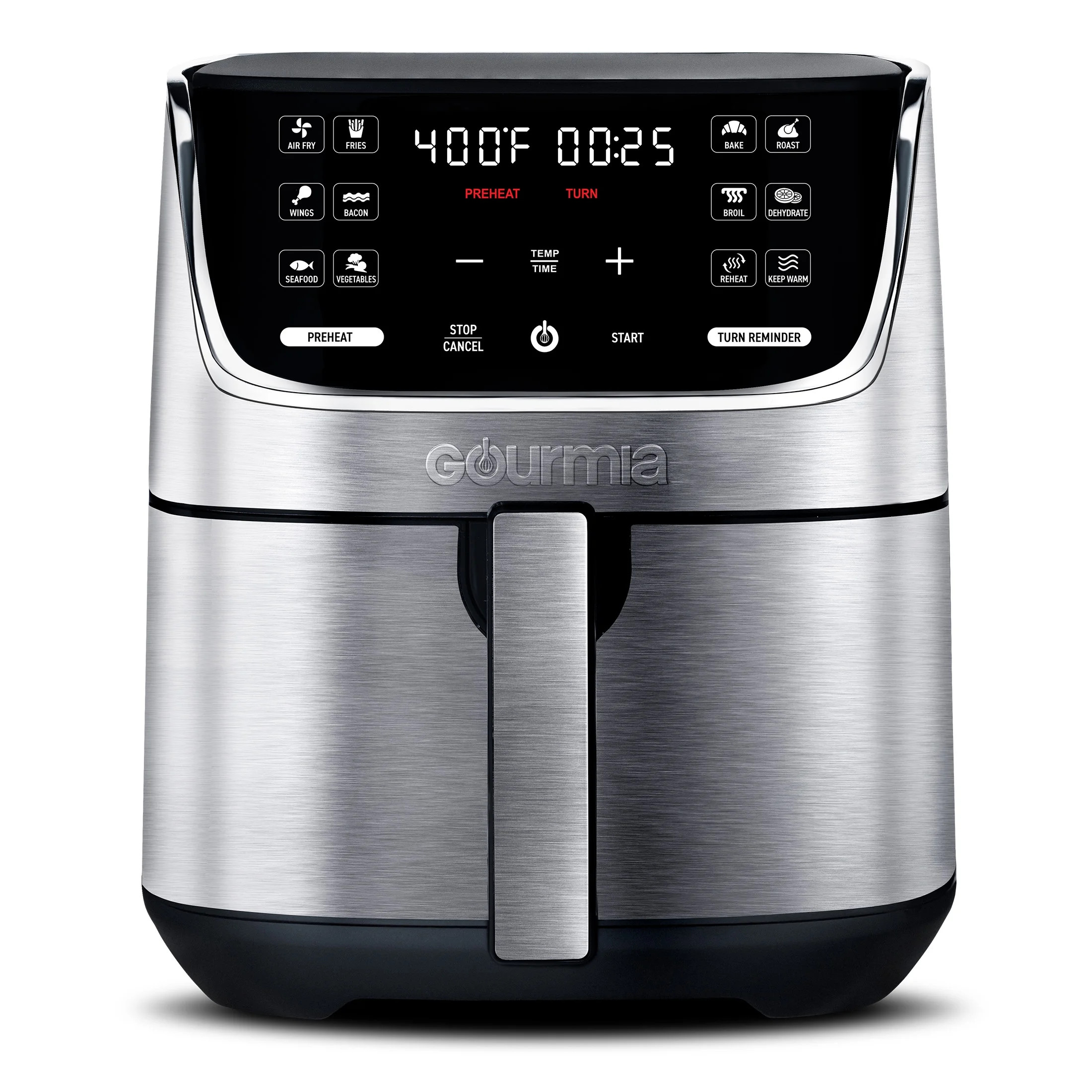 Gourmia 7 QT Digital Air Fryer with 12-One Touch Presets, GAF734, New, 13.5 in - Walmart.com | Walmart (US)