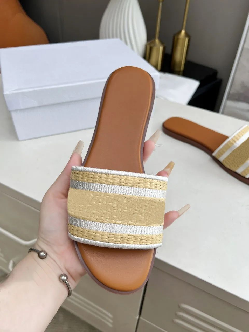 P92 Designer Sandals Women Slides Rubber Slippers Ladies Flat Beach Jelly Script Orange Summer Fa... | DHGate