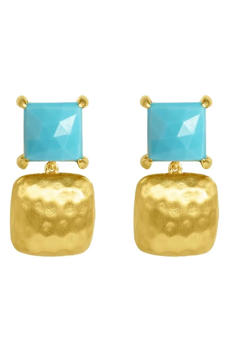 Nomad Double Square Turquoise Drop Earrings | Nordstrom