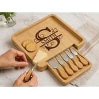 Personalized Bamboo Charcuterie Board With Tools | Housewarming Gift | Etsy (US)