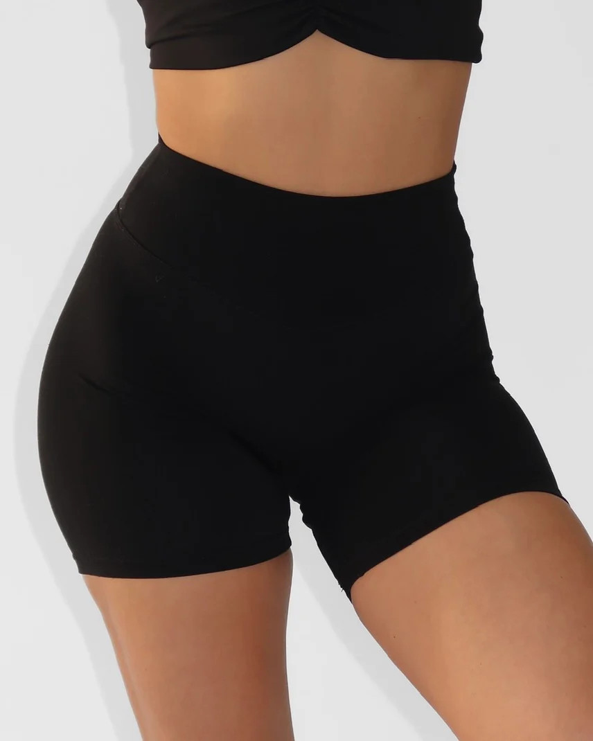 6.25" Bridge Short - SoftSculpt Fabric - Black | Liaison the Label