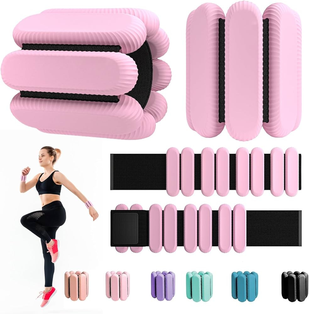 Ankle Weights for Women Men, Adjustable Wrist Weighted Bracelet for Home Gym Workout, Walking, Ru... | Amazon (US)