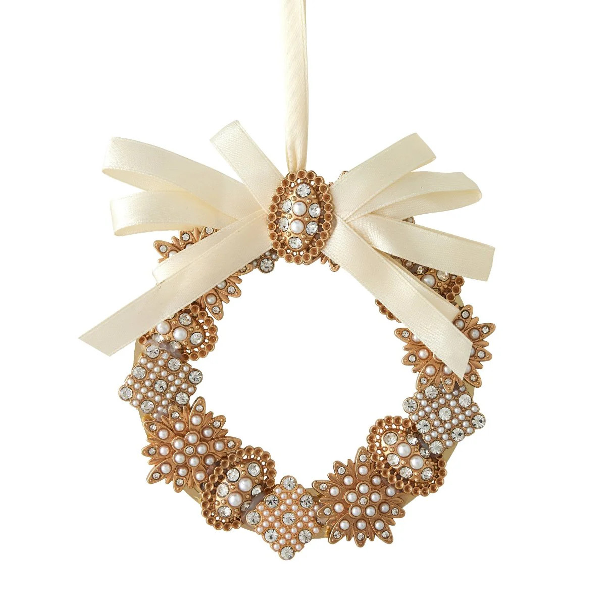 Small Vintage Brooch Wreath Ornament | Caitlin Wilson Design