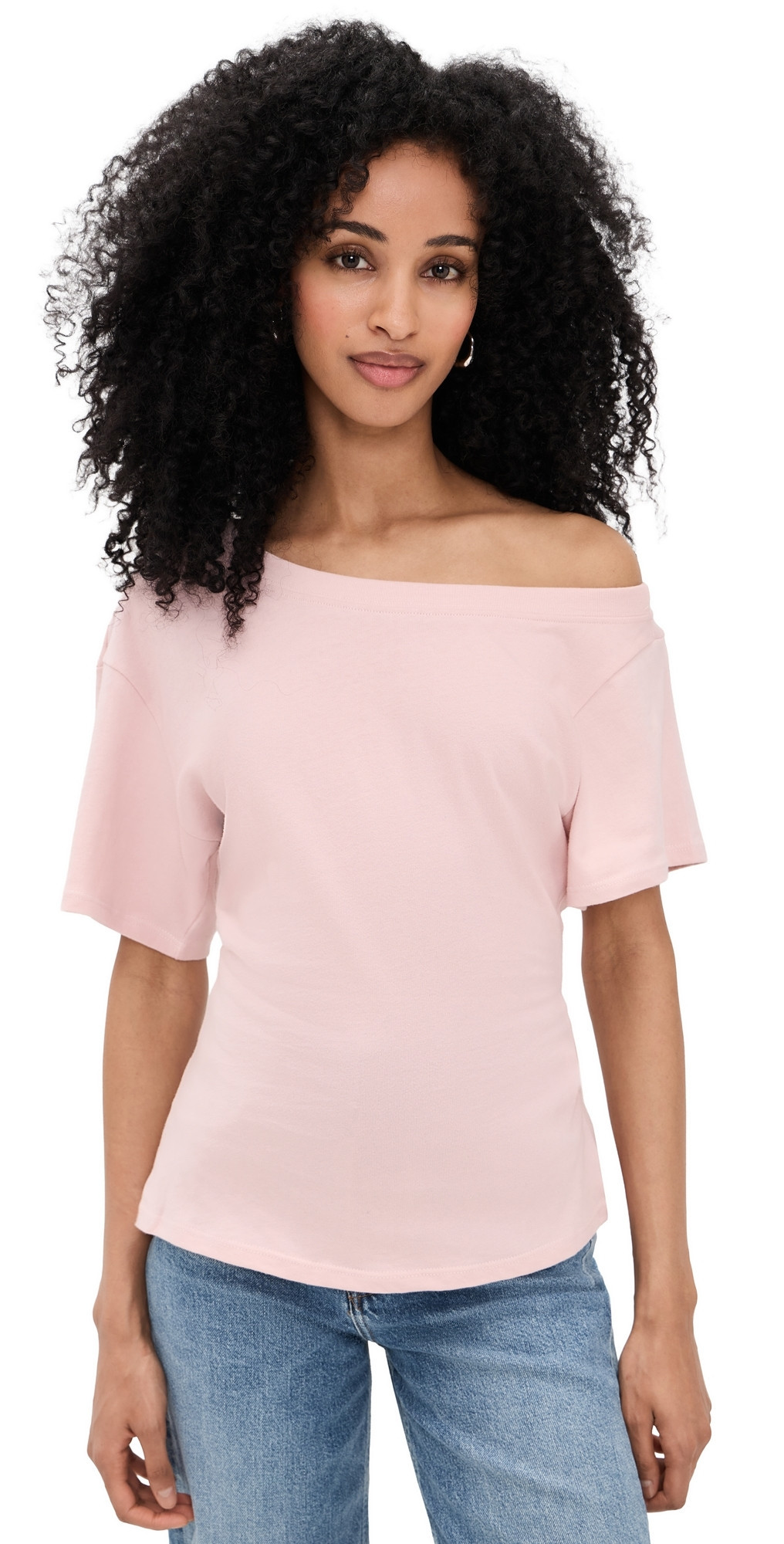 EB Denim Elena Off The Shoulder Top Soft Pink L | Shopbop