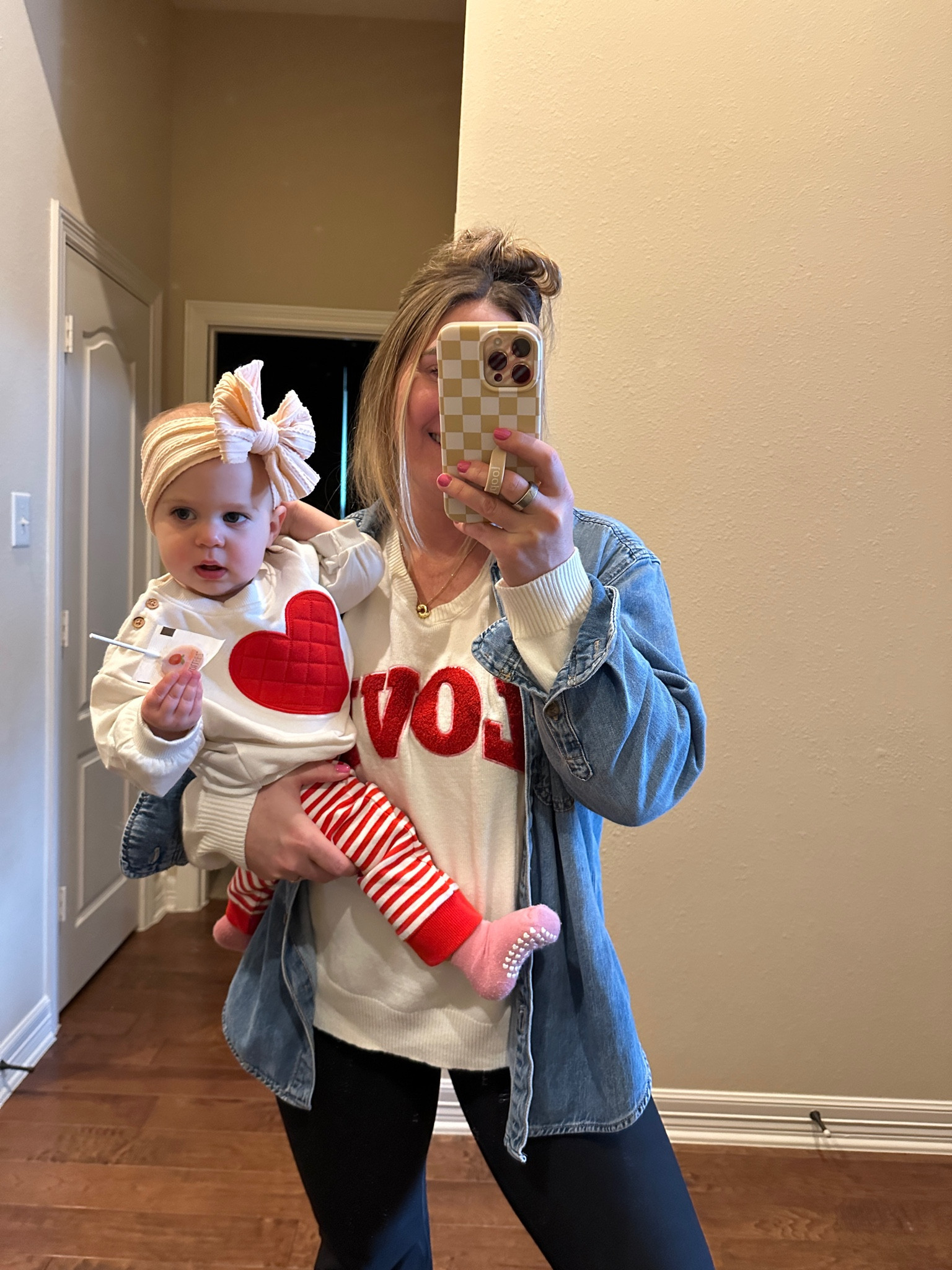 Casual Valentines Day fits for Momma + baby girl. 💘💘

I sized up to a large in this sweater.


#LTKStyleTip #LTKFindsUnder50 #LTKBaby