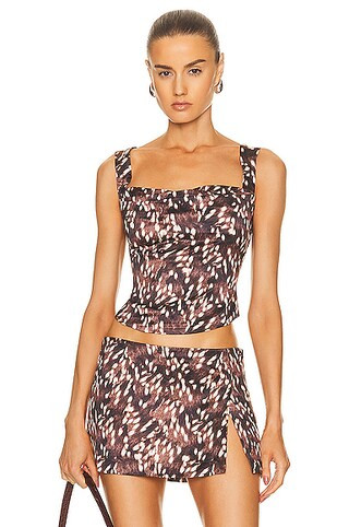 Miaou Imogene Corset in Bambi | FWRD | FWRD 