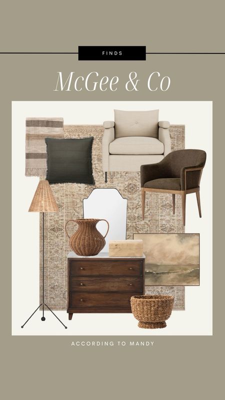 McGee & Co finds + faves!

neutral home decor, mcgee & co, studio mcgee, mirror, unique mirror, thin mirror, art, earthy home decor, neutral home finds, neutral home, box, decor box, rattan vase, rattan lamp, rattan bowl, linen chair, accent chair, pillow, greens, throw blanket

#LTKhome
