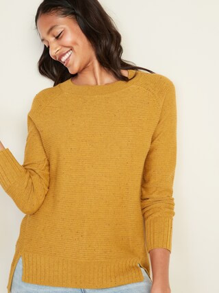 Textured-Stitch Boat-Neck Sweater for Women | Old Navy (US)