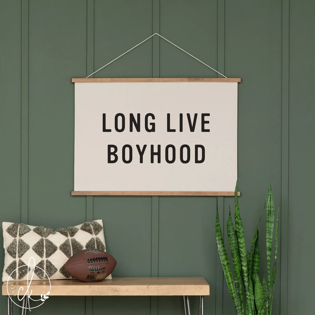 Long Live Boyhood Canvas Wall Hanging Boy Room Decor Nursery Decor Kids Room Decor - Etsy | Etsy (US)