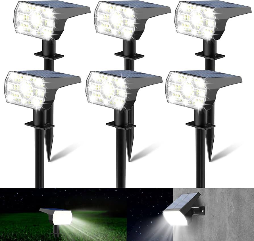 Kaxiida Solar Spot Lights Outdoor Waterproof, 3 Lighting Modes Solar Landscape Lights for Outside... | Amazon (US)