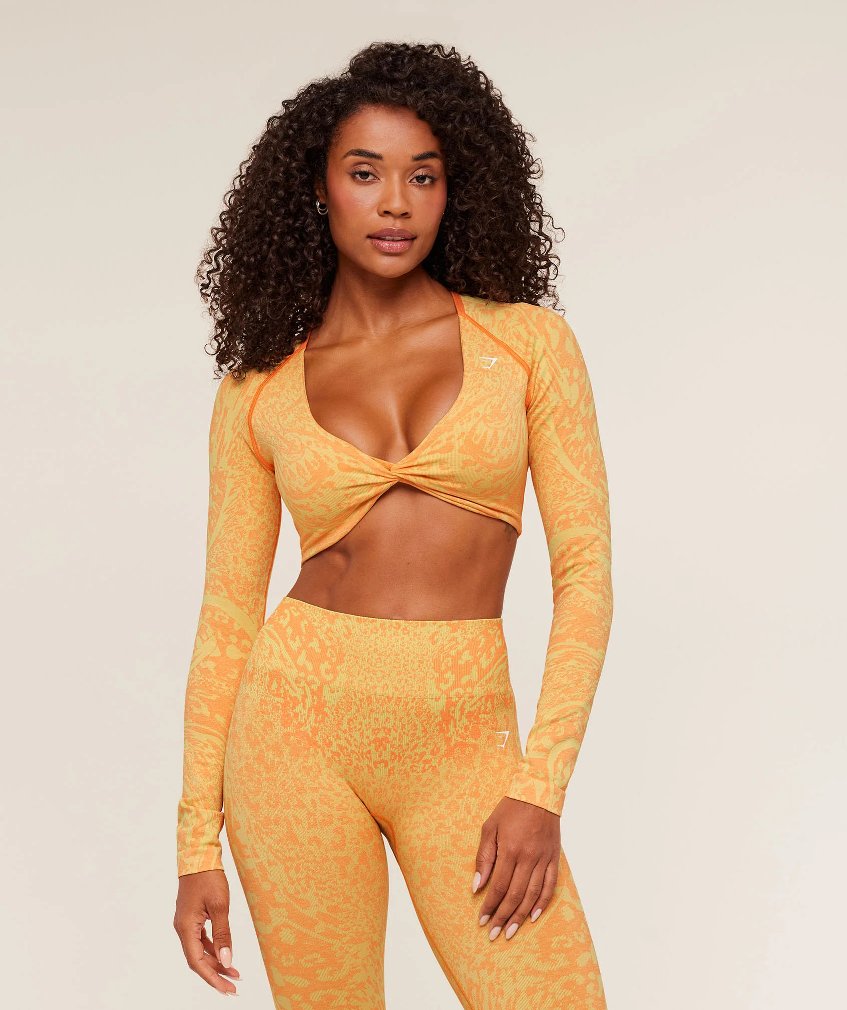Adapt Animal X Whitney Long Sleeve Crop Top | Gymshark US