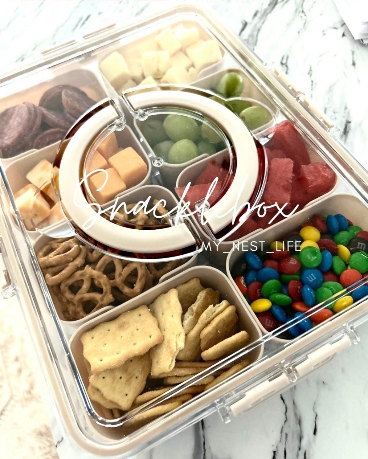 The one find you didn’t know you needed 🧺🔥
This Snacklebox is perfect for road trips, kids’ activities, work-from-home days, and travel snacking. Multiple compartments keep sweet + salty snacks organized (and mess-free). Reusable, lightweight, and easy to clean. This is one of those add-to-cart-now finds.
👉 Linked on LTK — don’t wait, these sell fast!

#LTKHome #LTKfoodie #LTKmomlife