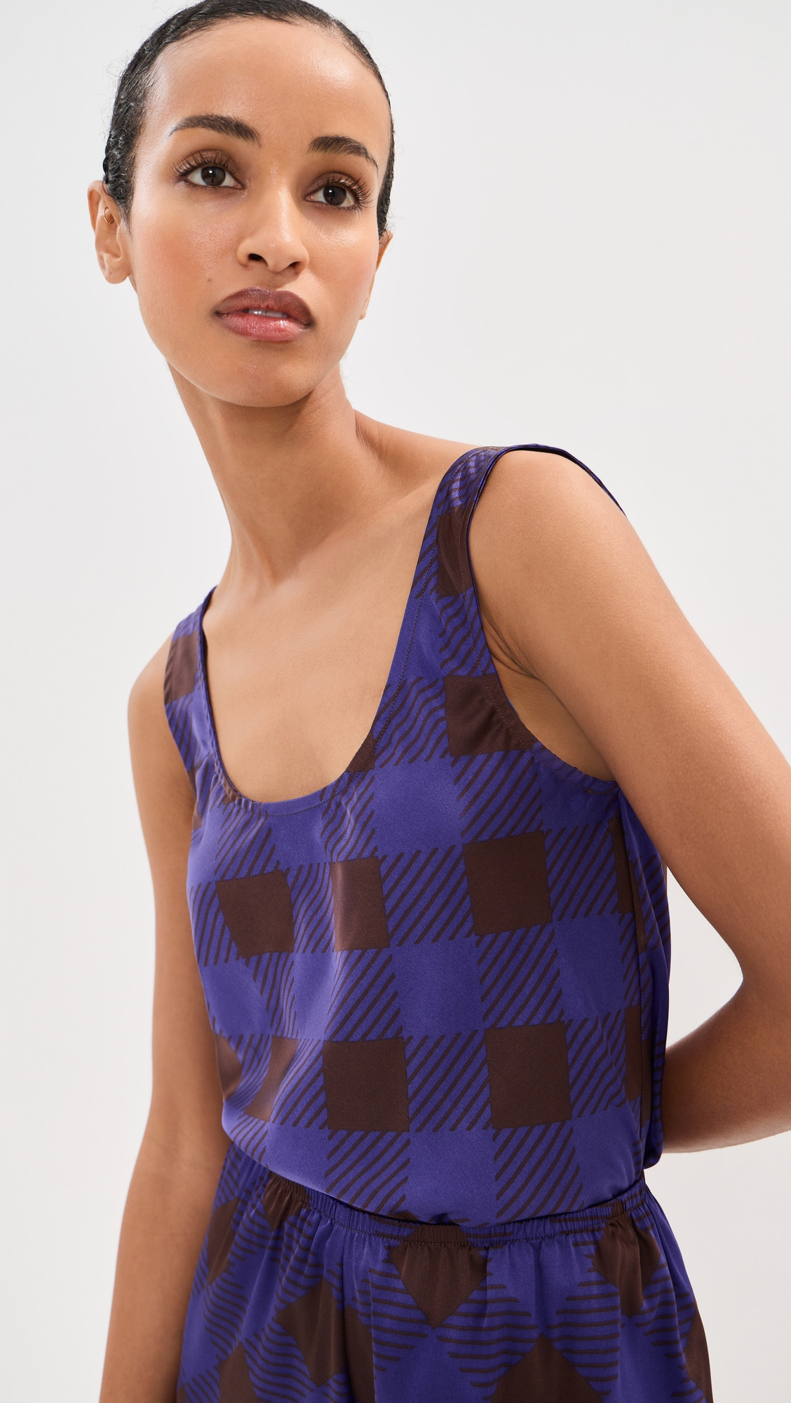 LE BOP Eames Tank Top Mahogany/Brown M | Shopbop