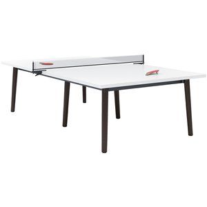 Olio Designs Della Wooden Ping Pong Table in Latte | Homesquare