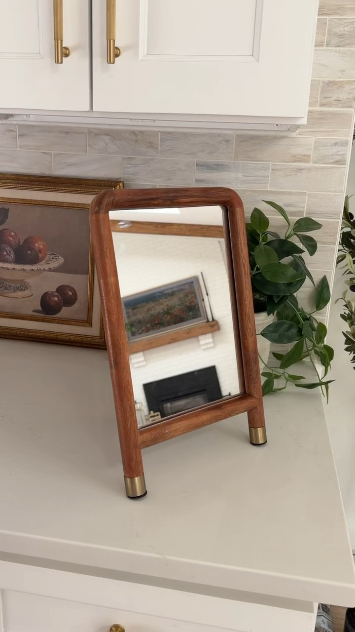 Hearth & Hand wooden accent mirror with brass feet is the cutest find this week at Target! 

#Targethome
#Hearth&Hand