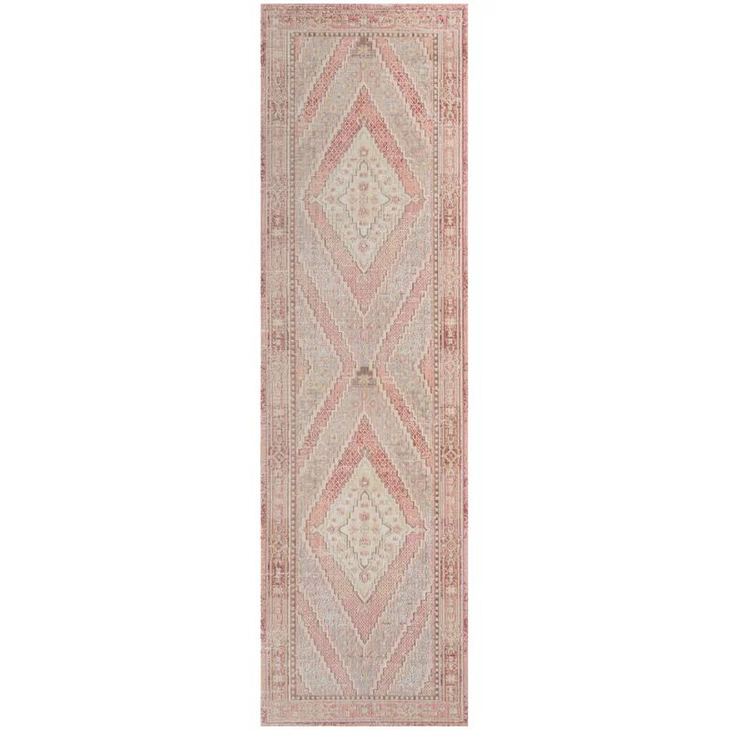 Griswalde Geometric Pink Area Rug | Wayfair North America