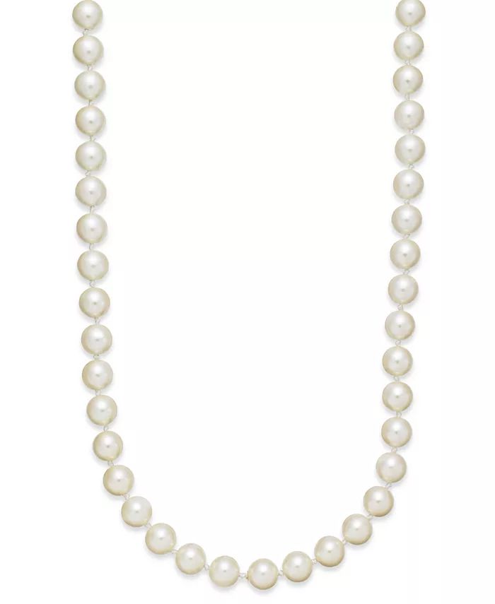 Charter Club Imitation Pearl (8mm) Strand Necklace, 24 | Macys (US)