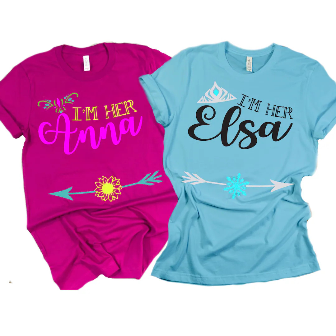 Frozen Elsa and Anna Shirts, Disney Sister Matching Shirts, Disney Frozen Shirts, Elsa Shirt, Fro... | Etsy (US)