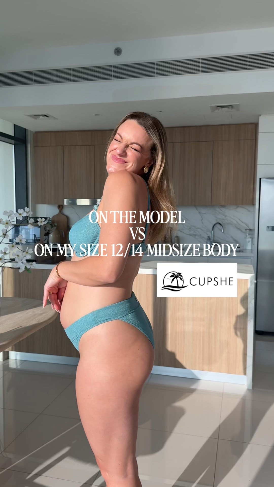 (KATIE15 Saves you 15%) 
Midsize 12 to 14 UK bikinis and swimsuits that are friendly for all body shapes 