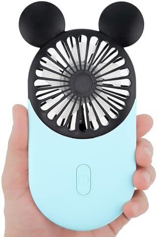 Kbinter Cute Mouse Personal Mini Fan, Rechargeable Handheld USB Fan, 3 Adjustable Wind Speeds and... | Amazon (US)