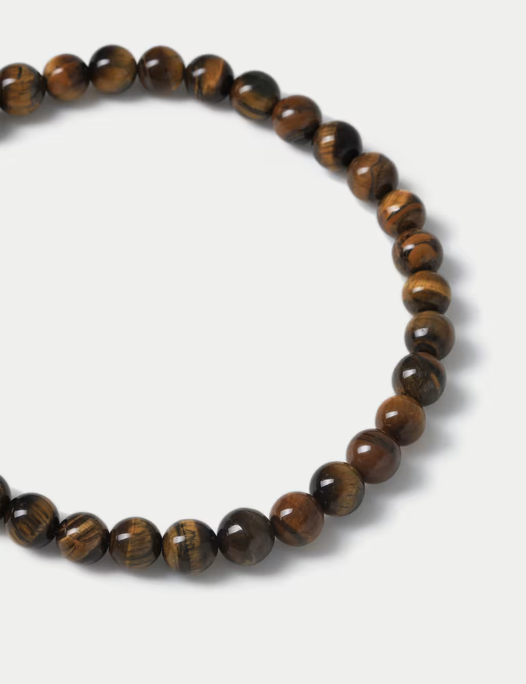 Real Stone Tigers Eye Sphere Necklace | Marks & Spencer (UK)