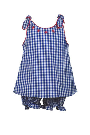 Fireworks Checked Bloomer Set | The Proper Peony