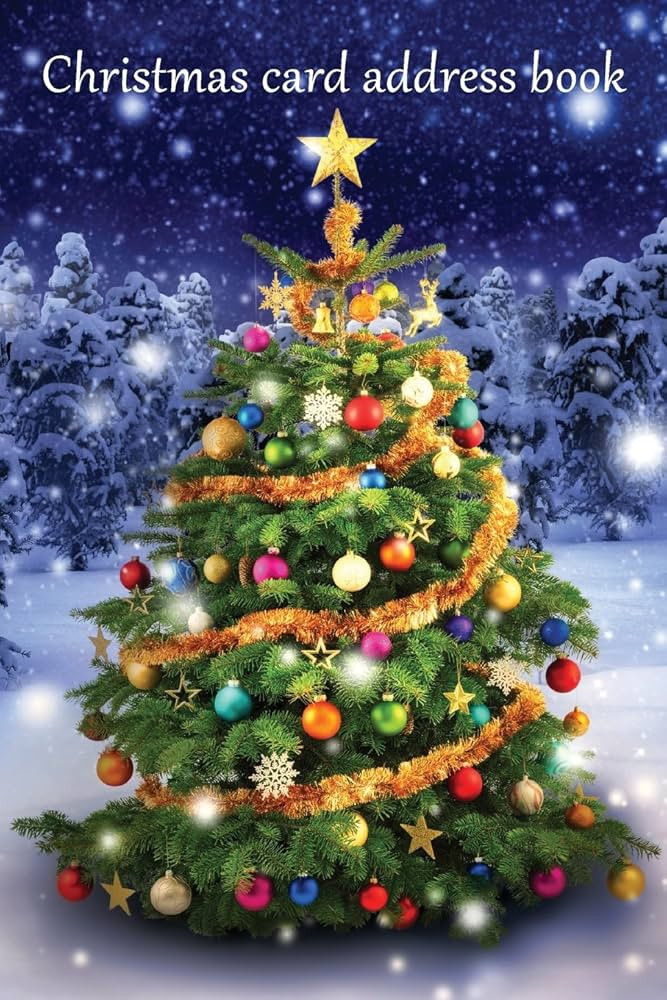 Christmas card address book: An address book and tracker for the Christmas cards you send and rec... | Amazon (US)