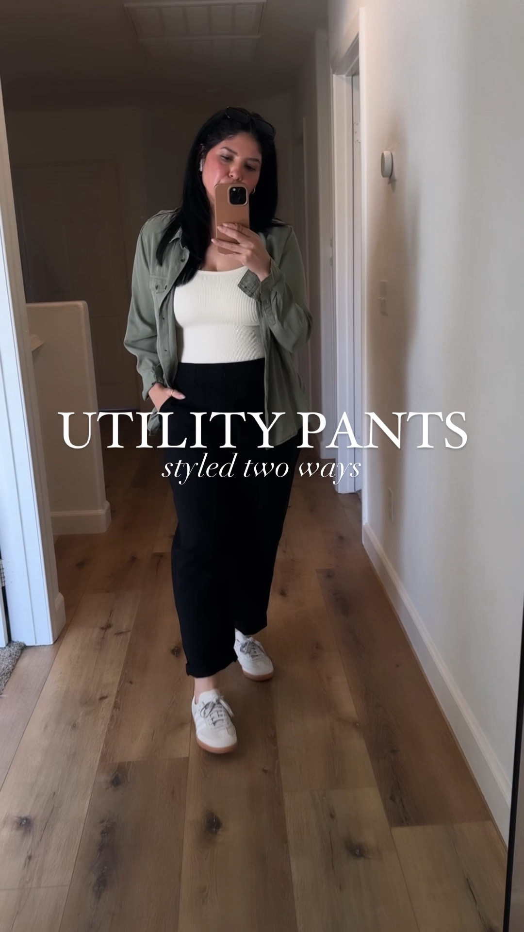 Loving these high waisted utility pants! So many ways to wear them. I folded the bottom with the sneakers and left them long with the slides. They look good both ways! 

I’m wearing a large but I’m def exchanging for a medium 😘


xo, Sandroxxie by Sandra
www.sandroxxie.com | #sandroxxie

Spring outfit, utility pants styled outfit 

#LTKshoecrush #LTKstyletip #LTKSeasonal