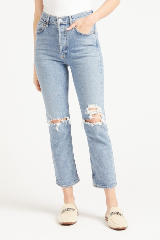 AGOLDE Riley High Rise Straight | EVEREVE | Evereve