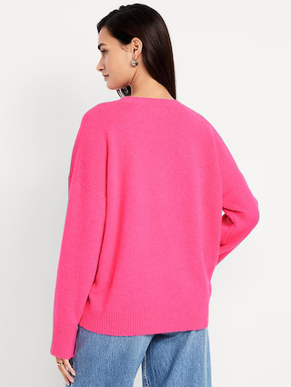 Wool-Blend Crew-Neck Sweater | Old Navy (US)