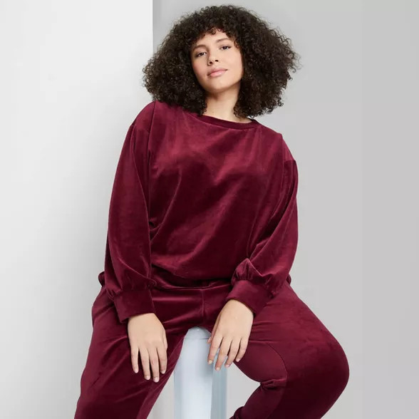 Women's Velour Pullover Sweatshirt - Wild Fable™ | Target