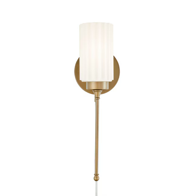 Kichler Thelma 5-in W 1-Light Brushed Brass Wall Sconce | Lowe's